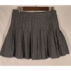 Superdry Womens‎ Vintage Micro Check Mini Pleated Skirt Size 8 NEW